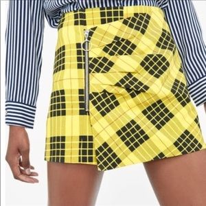 Yellow Plaid Skort (Zara)